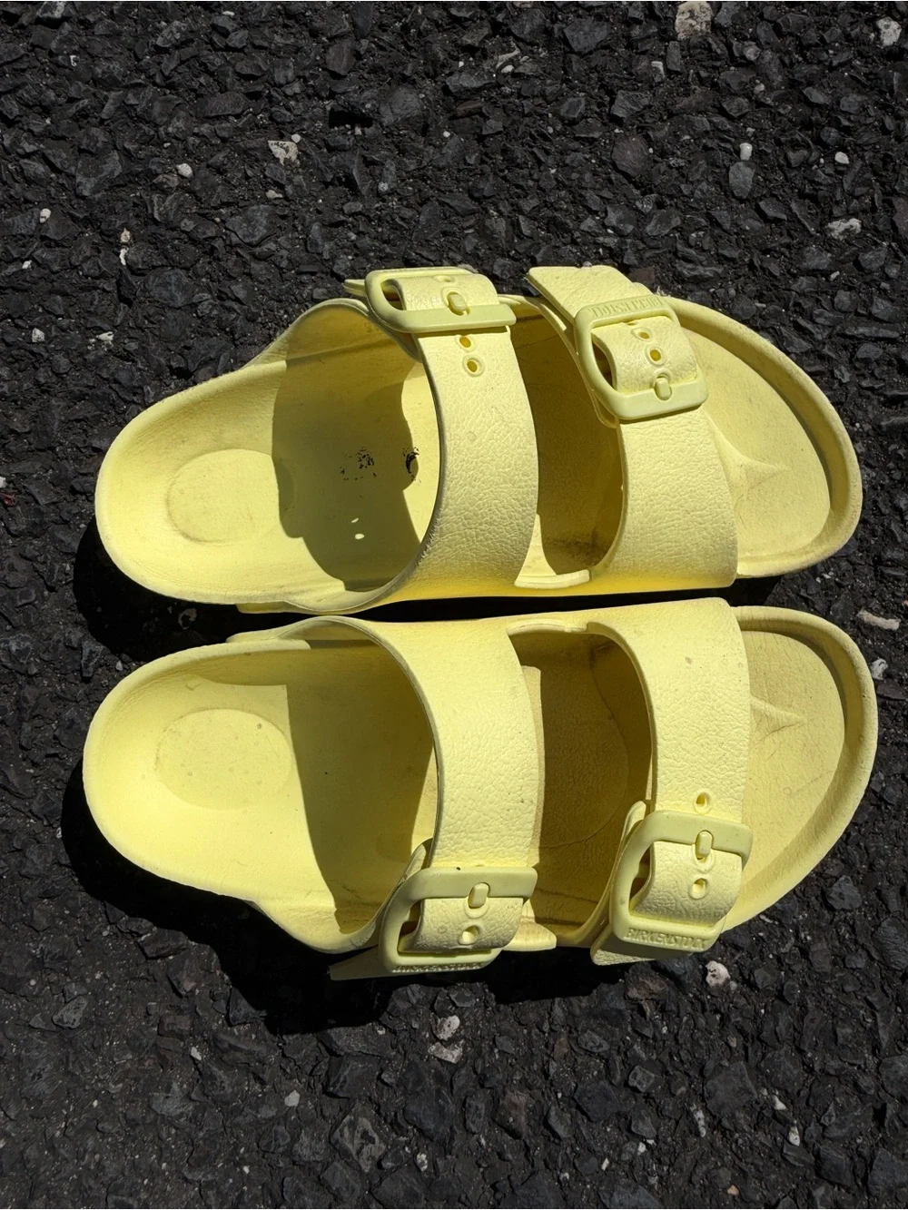Birkenstock Kids Yellow Double-Strap EVA Sandals